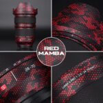 Red Mamba With Leather Texture